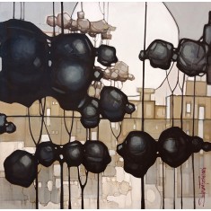 Salman Farooqi, 48 x 48 Inch, Acrylic on Canvas, Landscape Painting, AC-SF-678 Salman Farooqi, 48 x 48 Inch, Acrylic on Canvas, Landscape Painting, AC-SF-678